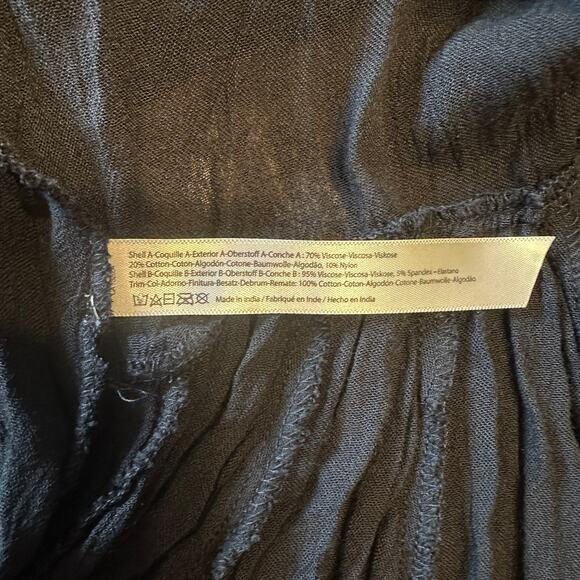 Free People FP One Adella Black Lace Short Dress, Boho, Sheer, Sexy, Size Small - Picture 8 of 8